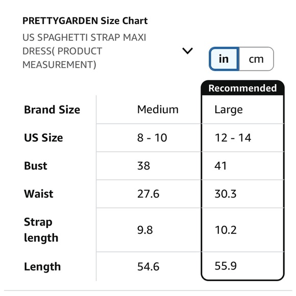 Prettygarden Women’s Size Medium Blue Sleeveless Spaghetti Strap Maxi Dress - Picture 9 of 10